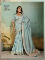 Sethnic Oshee Vibe Tissue Linen Zari Woven Festival Wear Saree Collection - Image 17