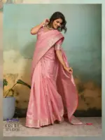 Sethnic Oshee Vibe Tissue Linen Zari Woven Festival Wear Saree Collection - Image 6
