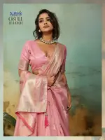 Sethnic Oshee Vibe Tissue Linen Zari Woven Festival Wear Saree Collection - Image 9