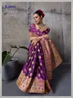 Sethnic Riyasat Makhmal Satin Silk Meenakari Traditional Wear Saree Collection - Image 11