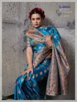 Sethnic Riyasat Makhmal Satin Silk Meenakari Traditional Wear Saree Collection - Image 7