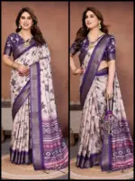 Shc Axita Vol 1 Premium Cotton Silk Kalamkari Printed Saree Collection - Image 7