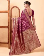 Sm 9017 Gajri Silk Woven Work Saree Collection - Image 11
