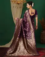 Sm 9017 Gajri Silk Woven Work Saree Collection - Image 9