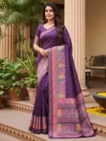 Vaishali 1 Cotton Silk Digital Print Designer Saree Collection - Image 2