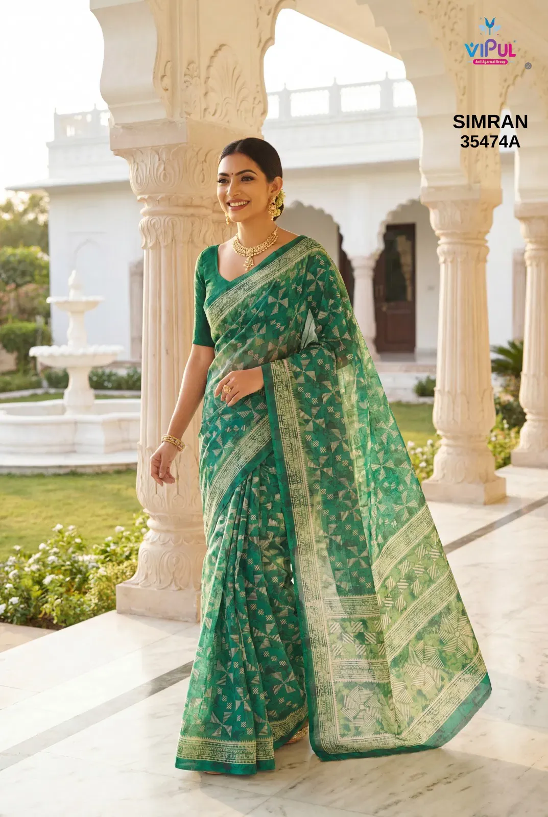 Vipul Simran 35474 a to D Georgette Casual Wear Saree Collection Vipul Simran 35474 a to D Georgette Casual Wear Saree Collection - Image 1