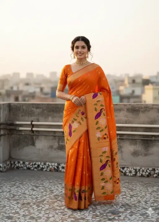 Vt 6089 T Pure Soft Kanchivram Paithani Silk Saree Collection