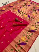 Vt 6089 T Pure Soft Kanchivram Paithani Silk Saree Collection - Image 13