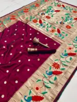 Vt 6089 T Pure Soft Kanchivram Paithani Silk Saree Collection - Image 2