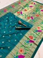 Vt 6089 T Pure Soft Kanchivram Paithani Silk Saree Collection - Image 4