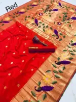 Vt 6089 T Pure Soft Kanchivram Paithani Silk Saree Collection - Image 6