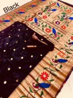 Vt 6089 T Pure Soft Kanchivram Paithani Silk Saree Collection - Image 9