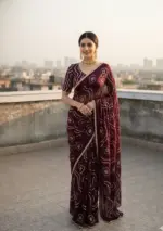 Vt 6092 T Fandy Satin Silk Beautiful Hand Worked Saree Collection - Image 12
