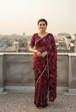 Vt 6092 T Fandy Satin Silk Beautiful Hand Worked Saree Collection - Image 3