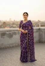 Vt 6092 T Fandy Satin Silk Beautiful Hand Worked Saree Collection - Image 6