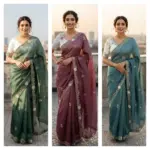 Vt 811 T Gold Crush Embroidery with Multi Threaded Designer Saree Collection - Image 12