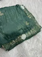 Vt 811 T Gold Crush Embroidery with Multi Threaded Designer Saree Collection - Image 4