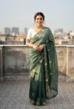 Vt 811 T Gold Crush Embroidery with Multi Threaded Designer Saree Collection - Image 6