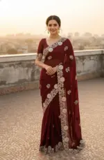 Vt 830 T Vichitra Embroidery Worked Wedding Wear Saree Collection
