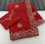 Vt 832 T Georgette Silk with Thread Coding Embroidery Worked Saree Collection - Image 6