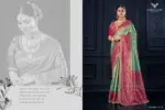 Zarkaashi Shivalika Vol 1 Nylone Tissue Festival Wear Saree Collection - Image 4