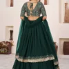 Zeel 5066B Green Georgette Mehndi Function Lehenga Choli