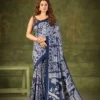 WMN 7301 Tasar Silk Kalamkari Printed Saree Festival Collection