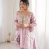 Mohini 9326 Fancy Silk Real Mirror Work Kurti Pant Festival Collection