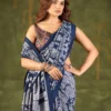 WMN 7301 Tasar Silk Kalamkari Printed Saree Festival Collection