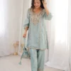 Mohini 9326 Fancy Silk Real Mirror Work Kurti With Pant