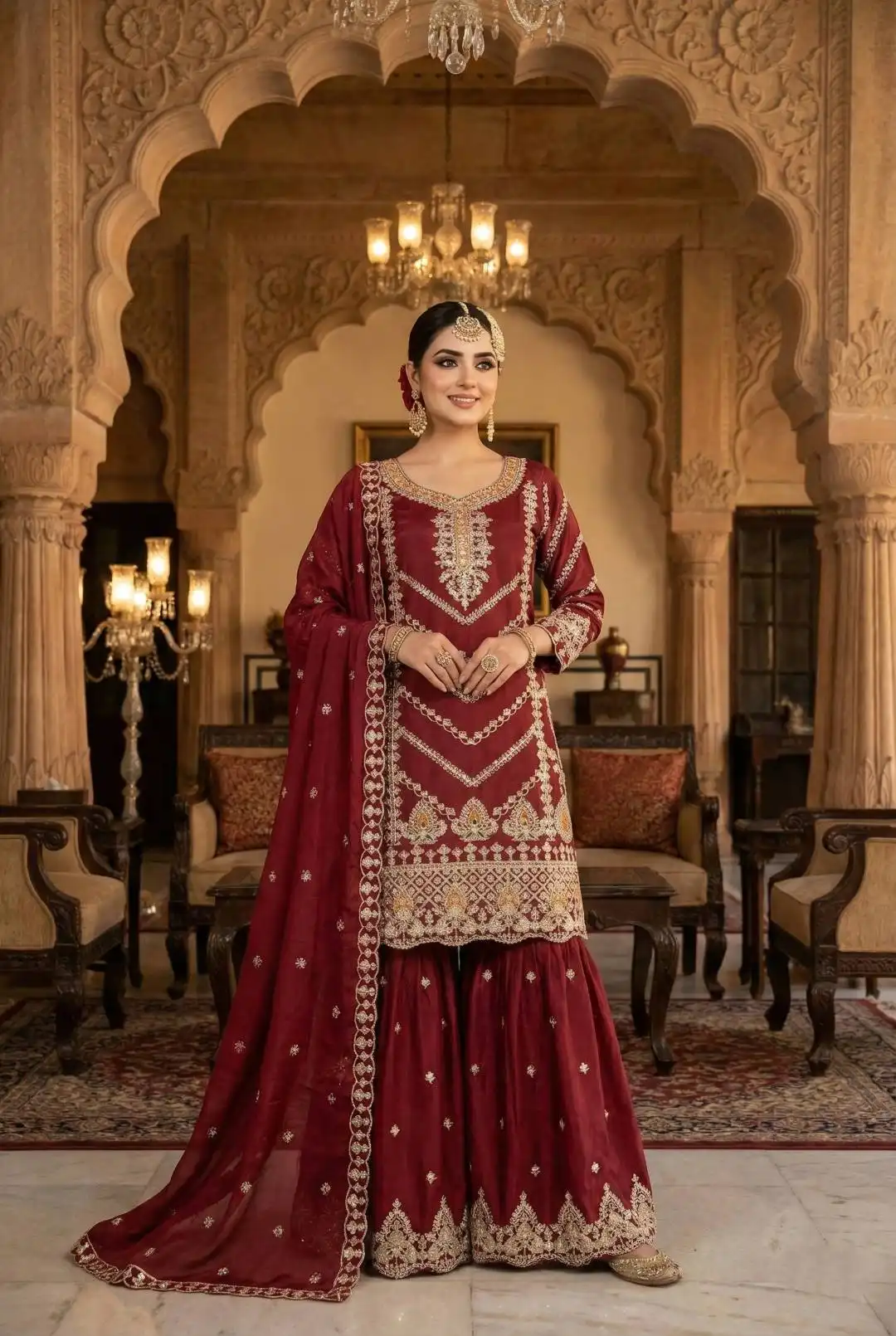 KB 3314 Sharara Suit Wedding for woman
