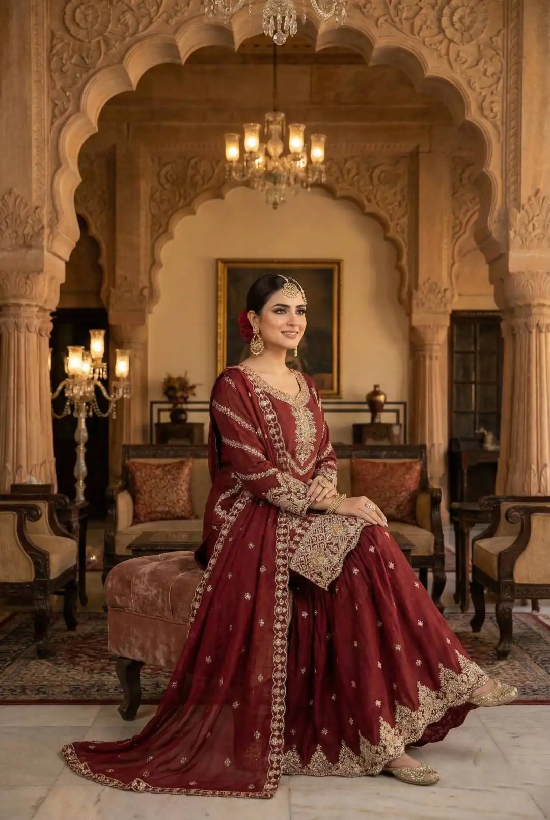 KB 3314 Sharara Suit Wedding for woman