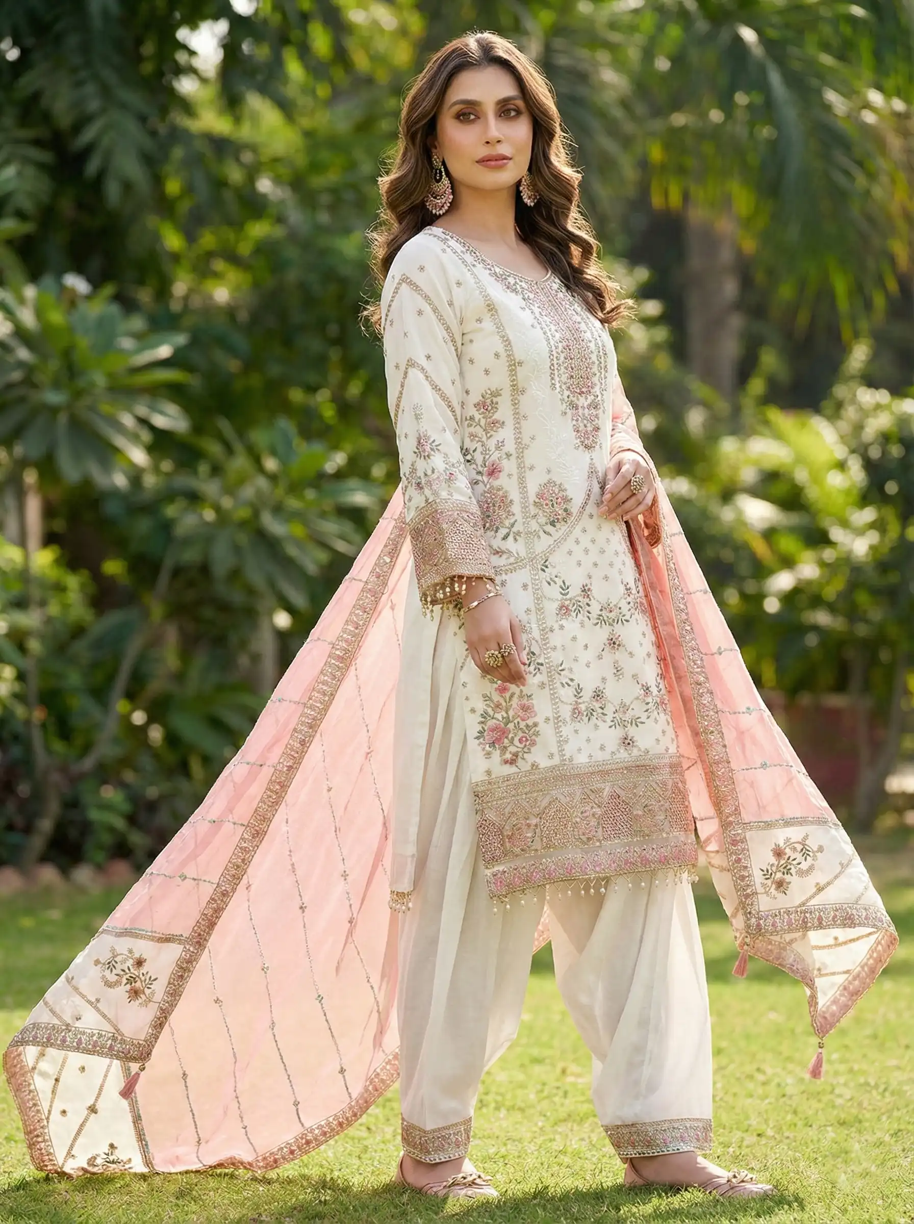 KB 4301 Pakistani Dress Material Eid Collection for woman
