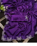 Butterfly Chanderi Silk Embroidered Beautiful Saree Collection