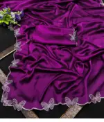 Butterfly Chanderi Silk Embroidered Beautiful Saree Collection - Image 2