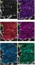 Butterfly Chanderi Silk Embroidered Beautiful Saree Collection - Image 3