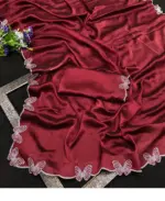 Butterfly Chanderi Silk Embroidered Beautiful Saree Collection - Image 6