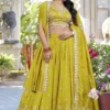 FFD Chinon Embroidery Wedding Lehenga Choli
