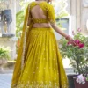 FFD Chinon Embroidery Wedding Lehenga Choli