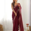 FFD Keshav Wine Rangoli Party Wear Sarees