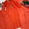 Laxmy Vol 34 Orange Cotton Readymade Dress