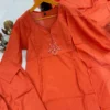 Laxmy Vol 34 Orange Cotton Readymade Dress