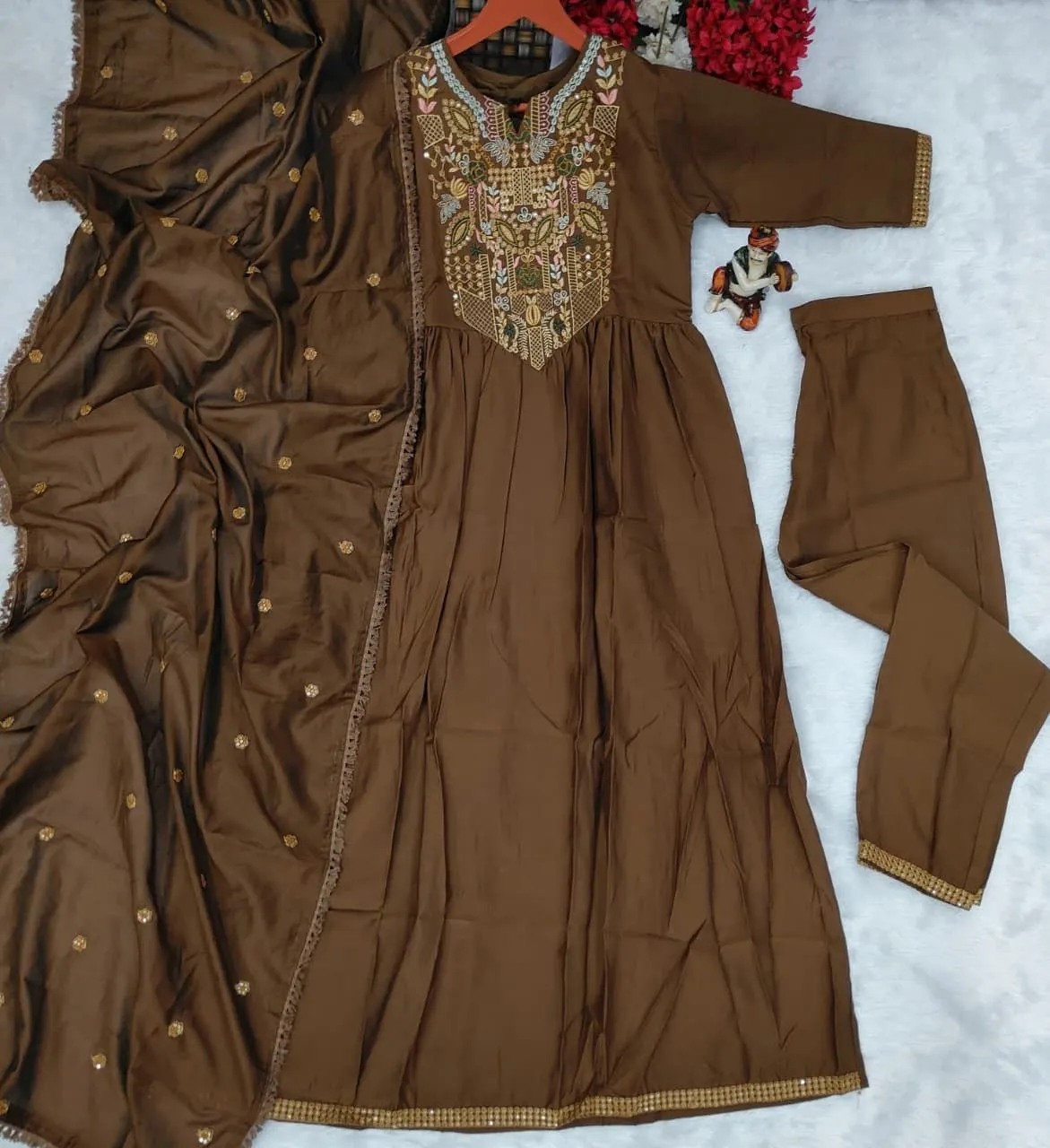 Laxmy Vol 35 Viscose Chanderi Festival Readymade Dress