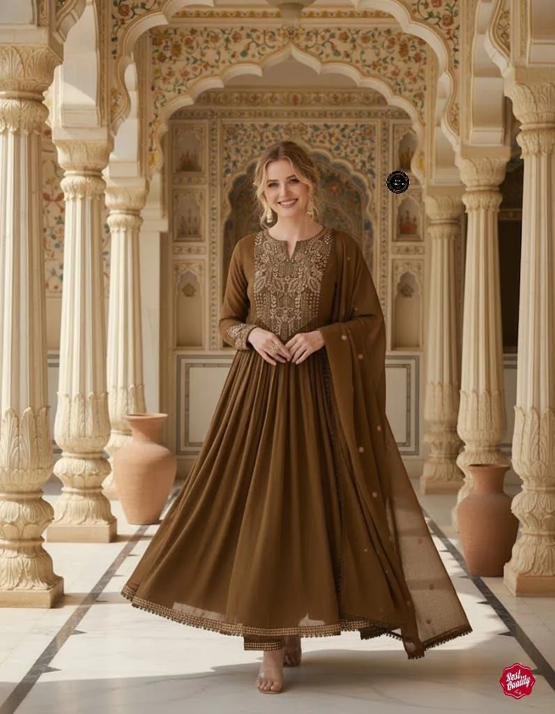 Laxmy Vol 35 Viscose Chanderi Festival Readymade Dress