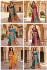 Mb 56 Pashmina Paithani Silk Woven Motifs Saree Collection - Image 6
