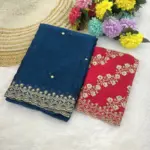 Modal 6341 Chiffon Embroidered Fancy Saree Collection - Image 2