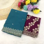 Modal 6341 Chiffon Embroidered Fancy Saree Collection - Image 5