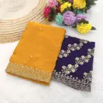 Modal 6341 Chiffon Embroidered Fancy Saree Collection - Image 7