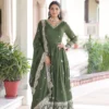 Mohini 9281 Vichitra Silk Embroidery Gown With Dupatta