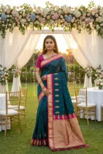 Nx Mango Soft Banarasi Zari Weaving Fancy Silk Saree Collection - Image 17